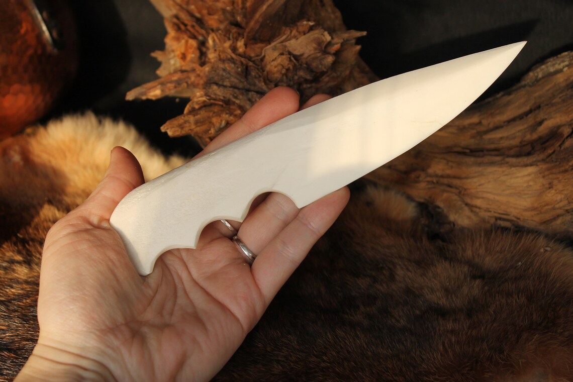 Extra long buffalo bone knife hand carved bone athame ritual Etsy
