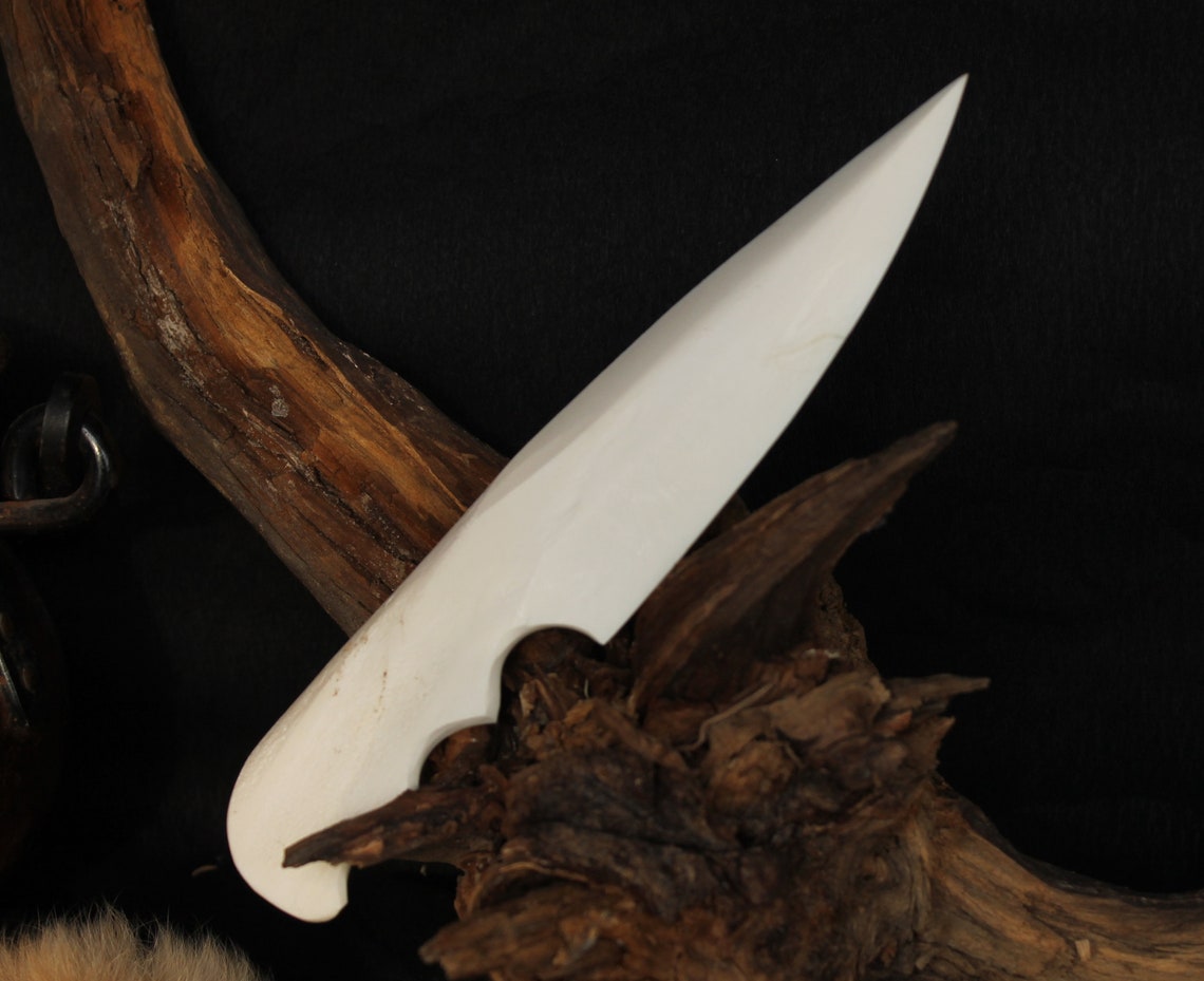 Extra long buffalo bone knife hand carved bone athame ritual Etsy