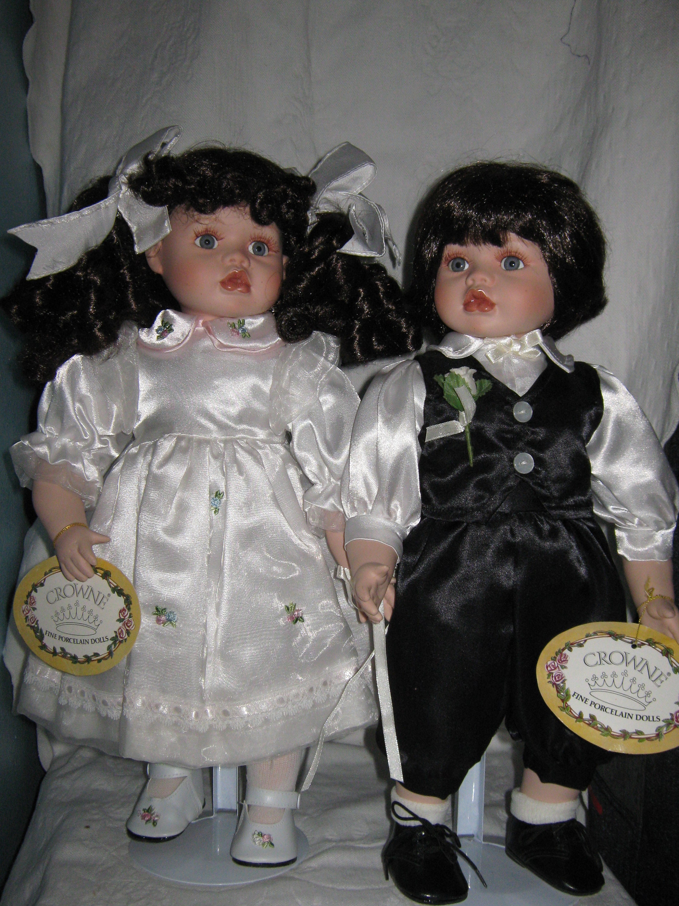 twin porcelain dolls