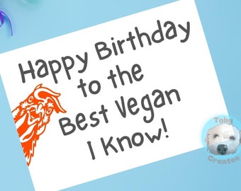 Funny Vegan Birthday Card, Funny Chicken Card, Hen Greeting Card, Chicken Lover Card, Printable Vegan Chicken Card, Eco Friendly