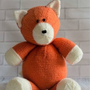 Loxy Fox Knitting Pattern: A5 Printed Pattern for Soft Toy