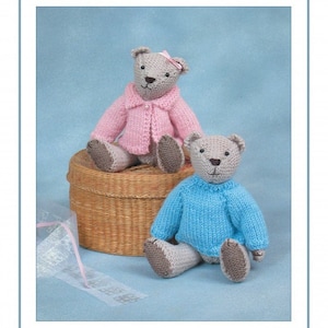 Teddy Bear Knitting Pattern,  Teddy Bear Pattern, Teddy Bear Clothes Pattern, Nursery Gift Knitting Pattern, New Baby Pattern, Baby Shower