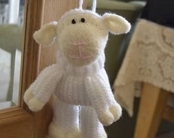 Lamb Bag Knitting Pattern: Cuddly Sheep Design