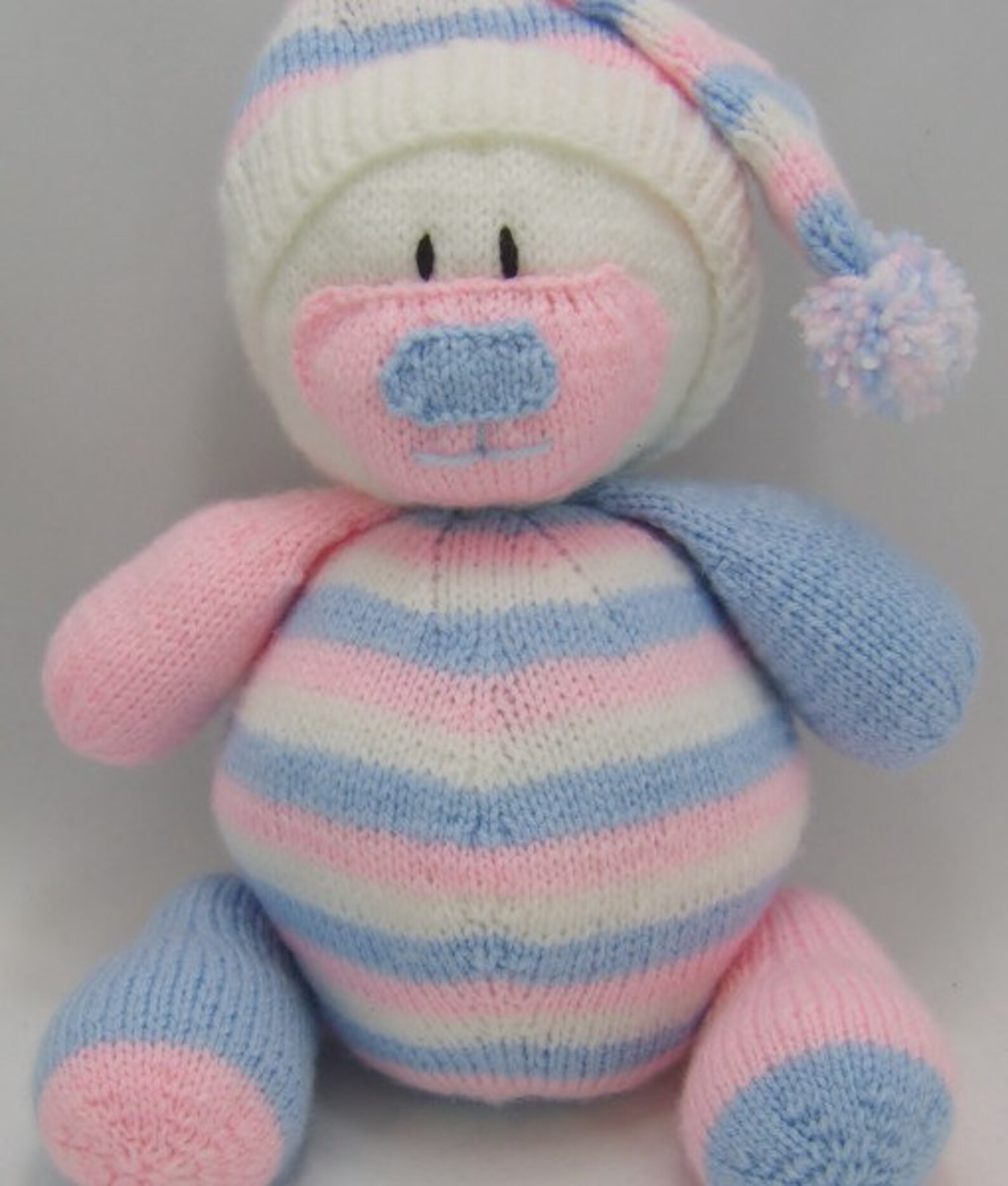 Nursery Bear Door Stop Knitting Pattern Bear Door Stop Knit Etsy UK