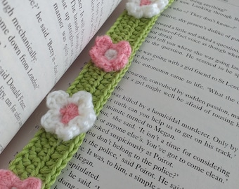 Handmade Floral Bookmark, Bookmark For Mother's Day, Flower Bookmark, Crochet Flower Bookmark, Reading Gift For Her, Book Lover Gift