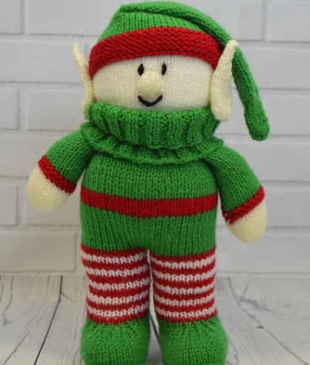 Elf Knitting Pattern, A5 Printed Pattern, Knitted Christmas Doll - Etsy UK