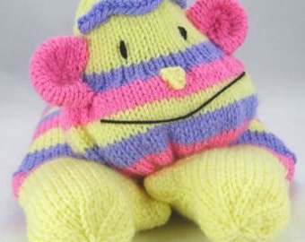 Patron de trousse de pyjama singe : décoration de chambre de bébé en laine épaisse