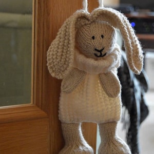 Bunny Bag Knitting Pattern, Rabbit Backpack Knitting Pattern, Easter Bunny Bag Pattern