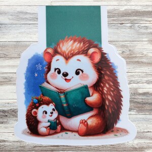 Igel Magnetisches Lesezeichen Kinder Lesebuch Geschenk Britische Wildtiere Bücherwurm Geschenk Magnetisches Lesezeichen Design Igel Print Literarisches Mädchen