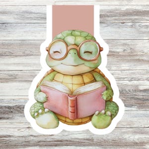 Schildkröte magnetische Lesezeichen Kinder Buch Geschenk lesen Bücherwurm Geschenk magnetische Lesezeichen Design literarische Mädchen Schildkröte Lesezeichen Geschenk