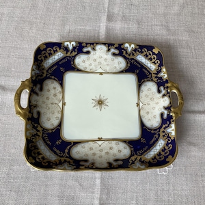 Antiguo inglés Grosvenor China, von Jackson & Gosling Porzellanplatte, Tablett