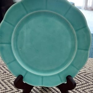 Mid Century WS George Scalloped Edge Plate-Made in USA