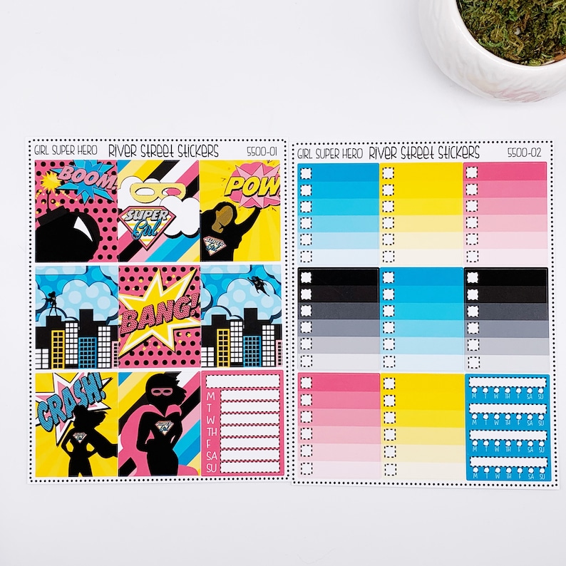 |Weekly Planner Sticker Kit||5700 GIRL SUPER HERO