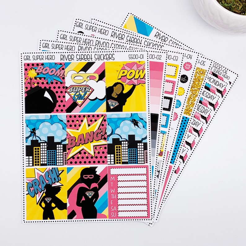|Weekly Planner Sticker Kit||5700 GIRL SUPER HERO