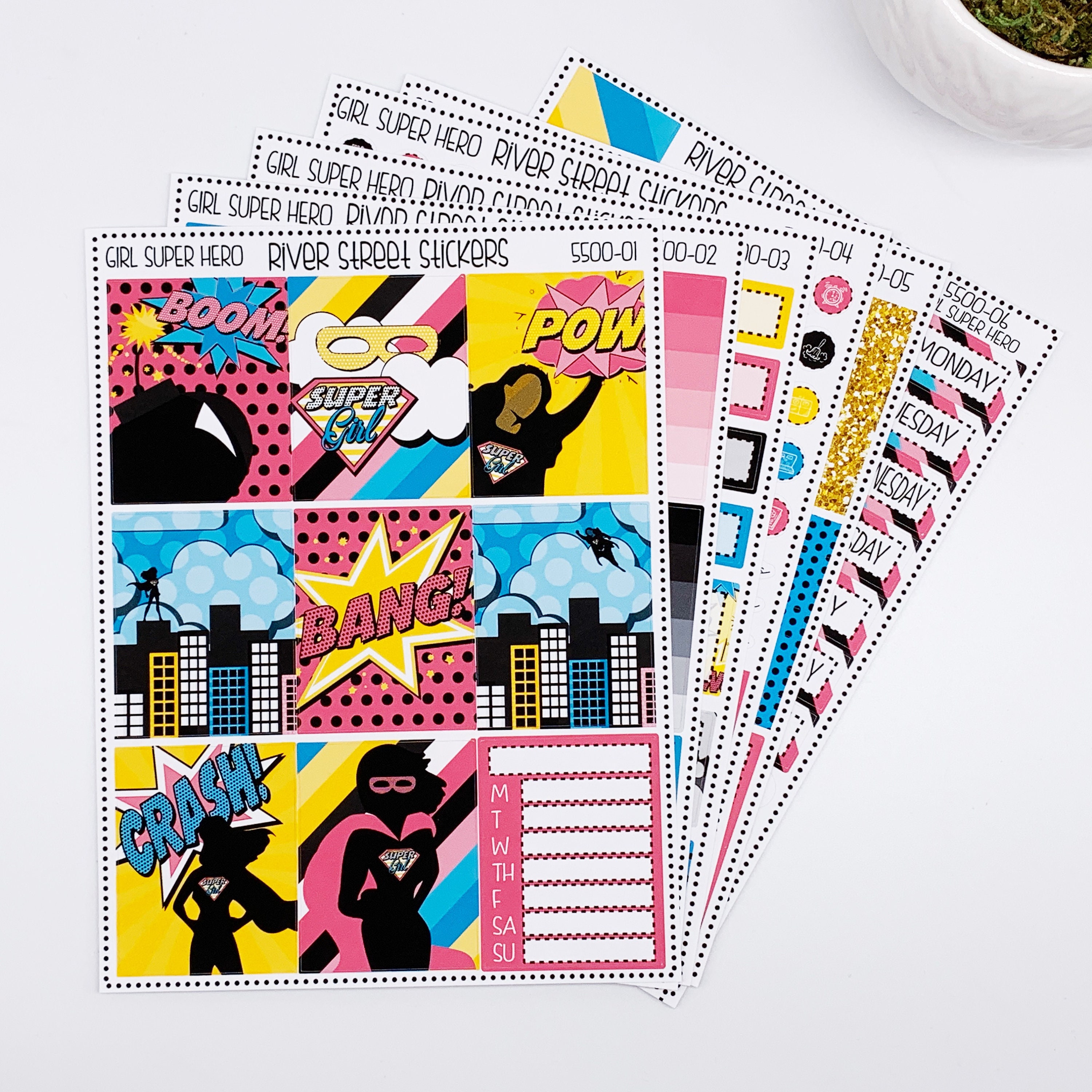 |Weekly Planner Sticker Kit||5700 GIRL SUPER HERO