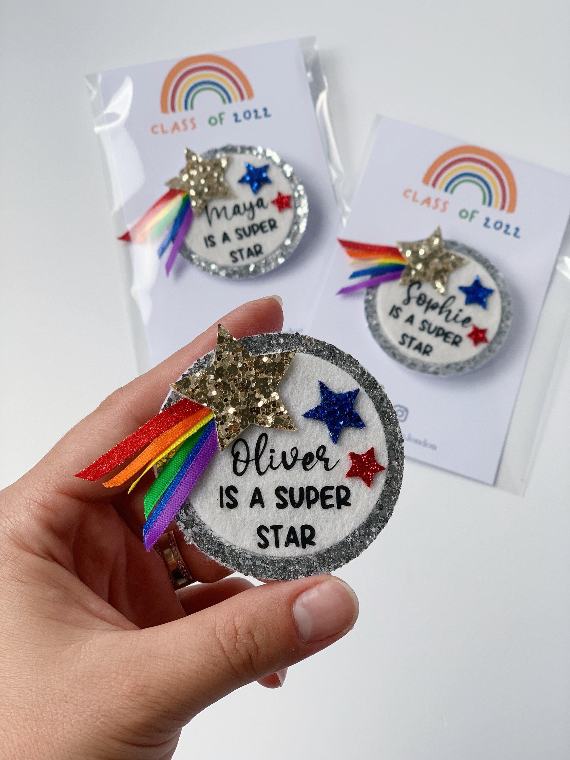Graduation School Nursery Badge, Super Star Golden Badge - Etsy