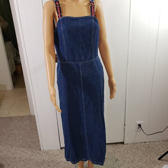 blue jean jumper dress