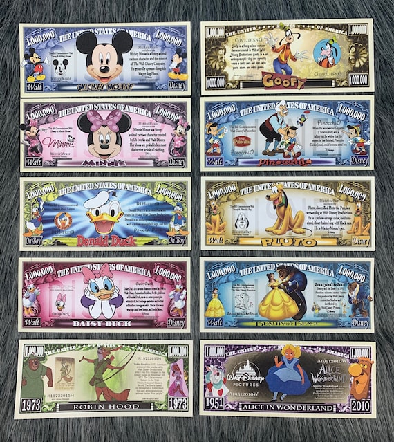 Disney Dollars- Complete Set of 43 - Mickey Mouse Money