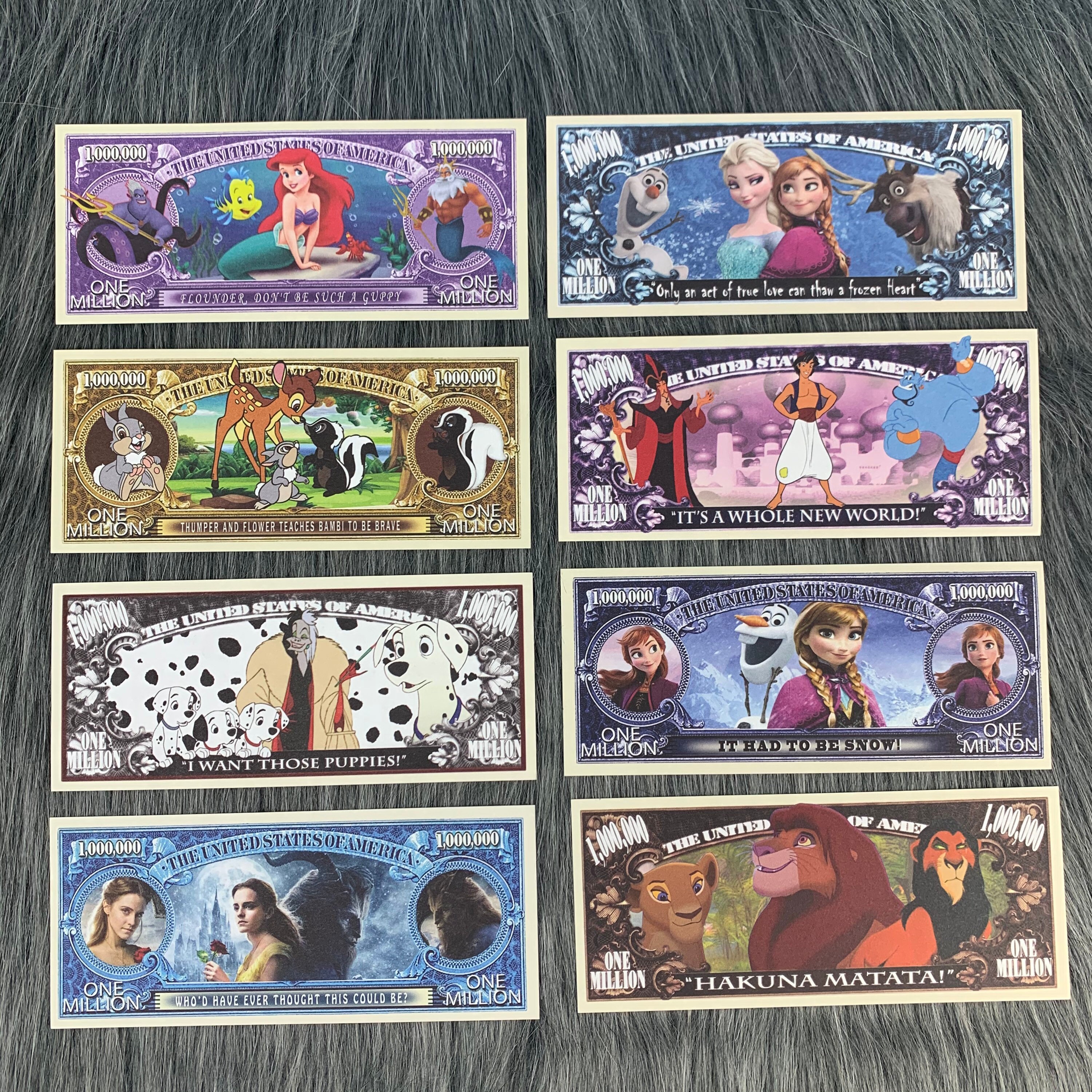 Disney Dollars - Surprise Birthday Gifts - Frozen - Lion King- 101