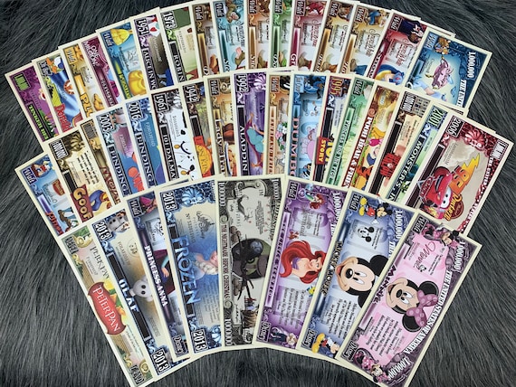 Disney Dollars- Complete Set of 43 - Mickey Mouse Money