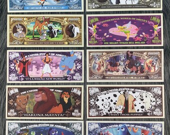 Disney Dollars- Complete Set of 43 - Mickey Mouse Money