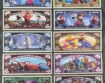 Disney Dollars- Complete Set of 43 - Mickey Mouse Money