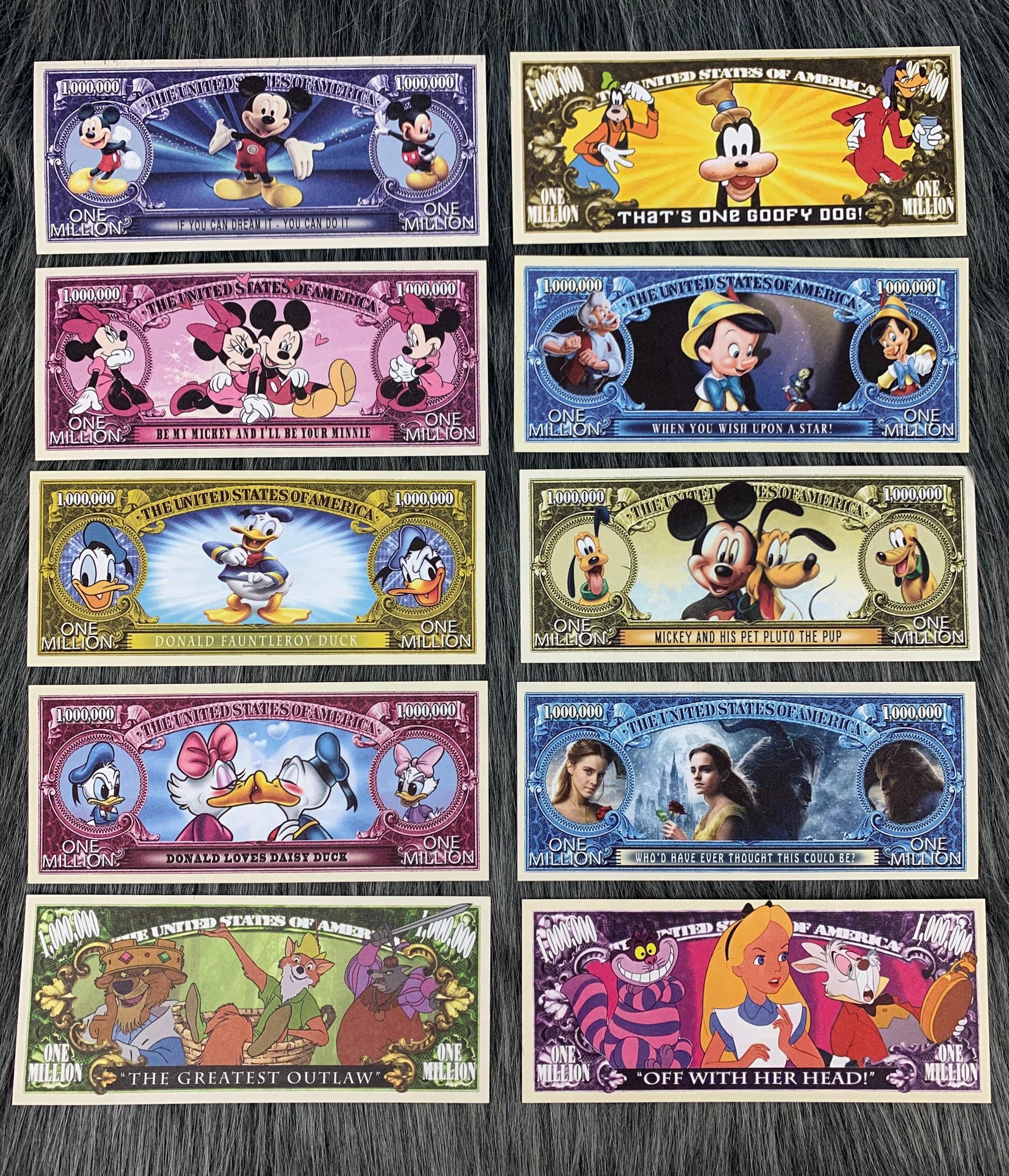 Disney Dollars- Complete Set of 43 - Mickey Mouse Money