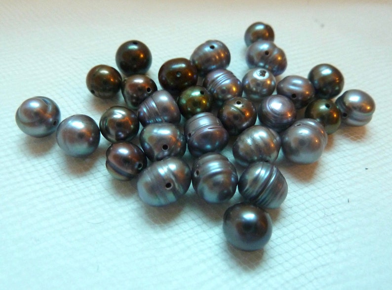 SilverBlue Pearl 7.5mm Champagne Pearl 41 Drilled Pearls 8mm Cream Assorted Loose Pearls 12mm White Coin 6mm Black Tahiti Pearl