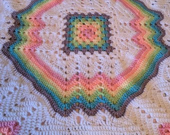 rainbow baby blanket