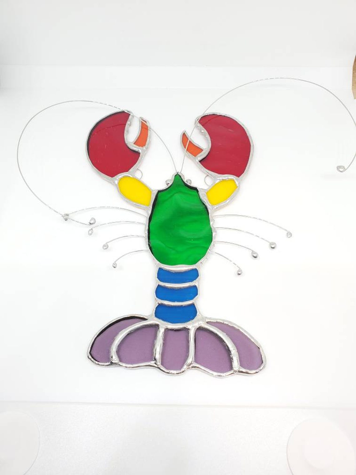 Lobster Stained Glass Window Suncatcher Etsy