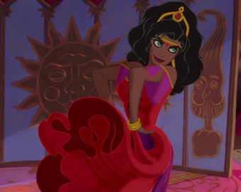 esmeralda red dress cosplay