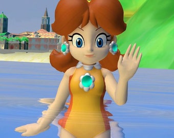 princess peach swimsuit super mario brothers game etsy