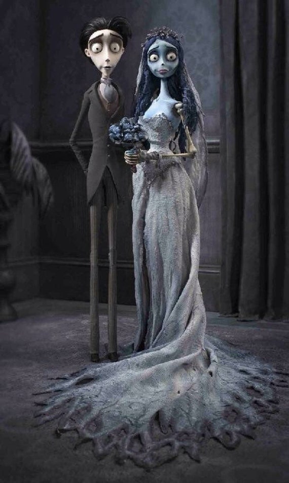 CORPSE BRIDE cosplay costume Pre,order! Free Shipping! (INSPIRED Corpse Bride, Tim Burton, cosplay, Halloween, bride dress, cosplay costume)