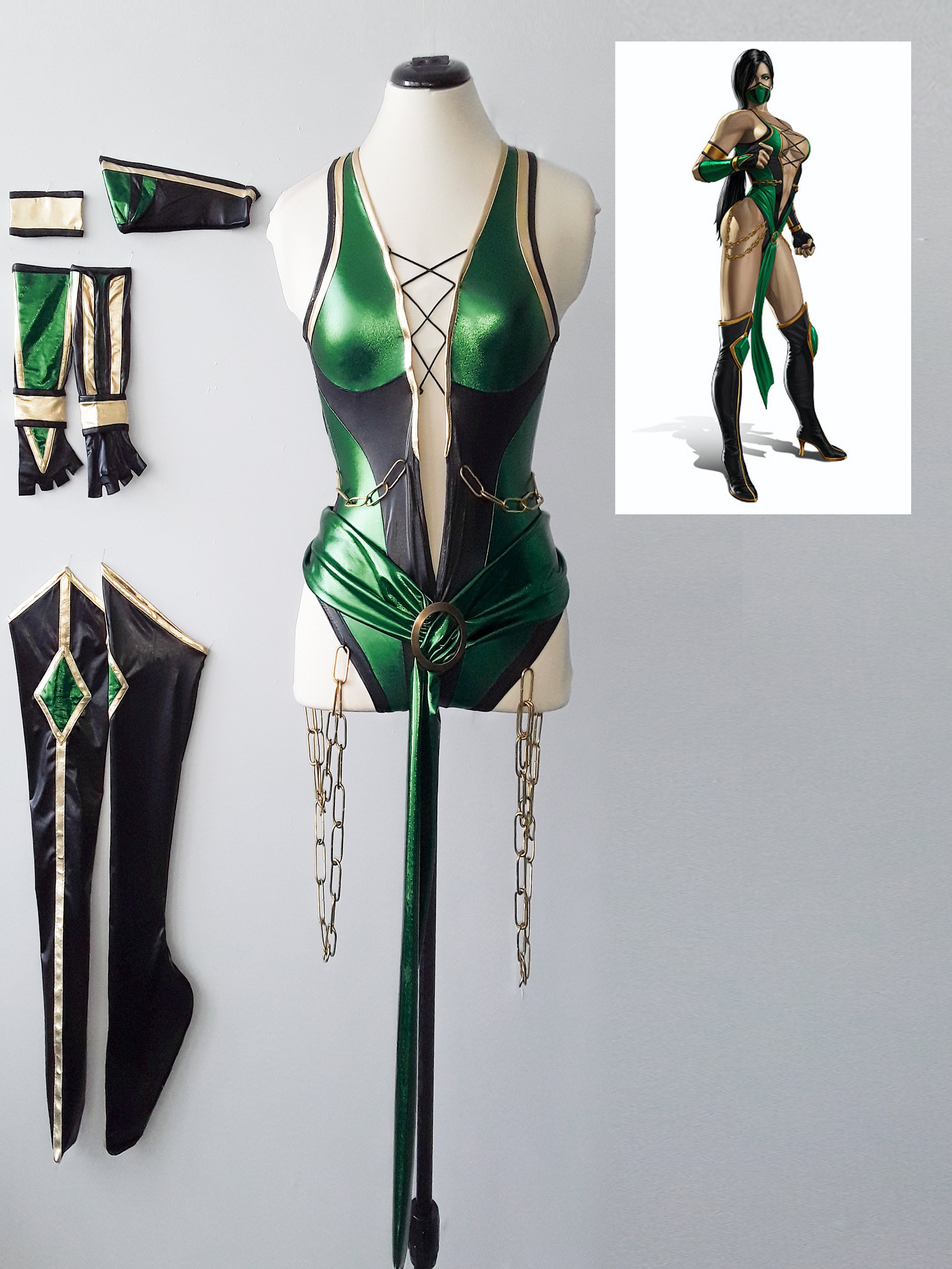 17.  Jade Cargill'S Breathtaking Mortal Kombat Outfit In Aew - 7shfwgl