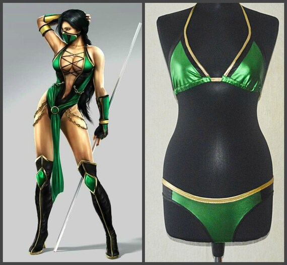 Jade Bikini Cosplay Mortal Kombat Jade Cosplay Transformer Etsy