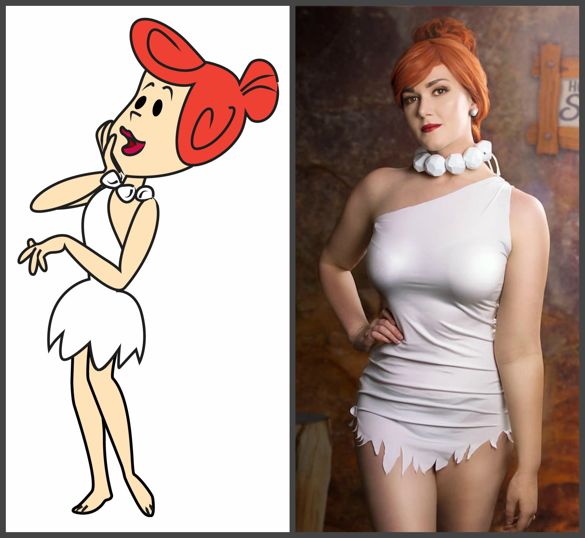 WILMA FLINTSTONE Cosplay (The Flintstones, Wilma Flintsyone cosplay costume, ...