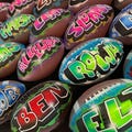 Custom Graffiti Airbrush Football – Personalized Team Gift