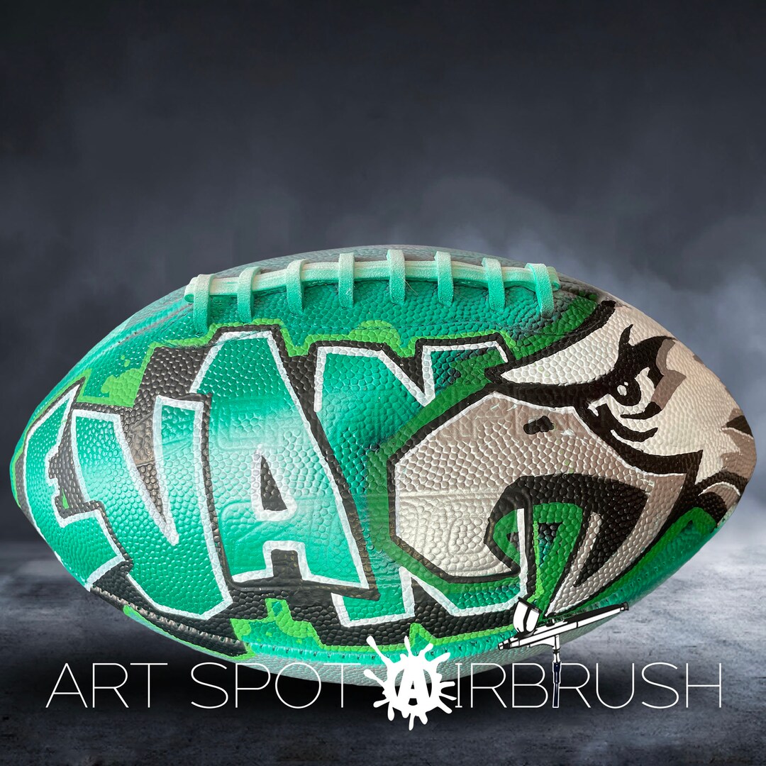 American Football With a Graffiti Name & Design on Rugby Ball - Etsy