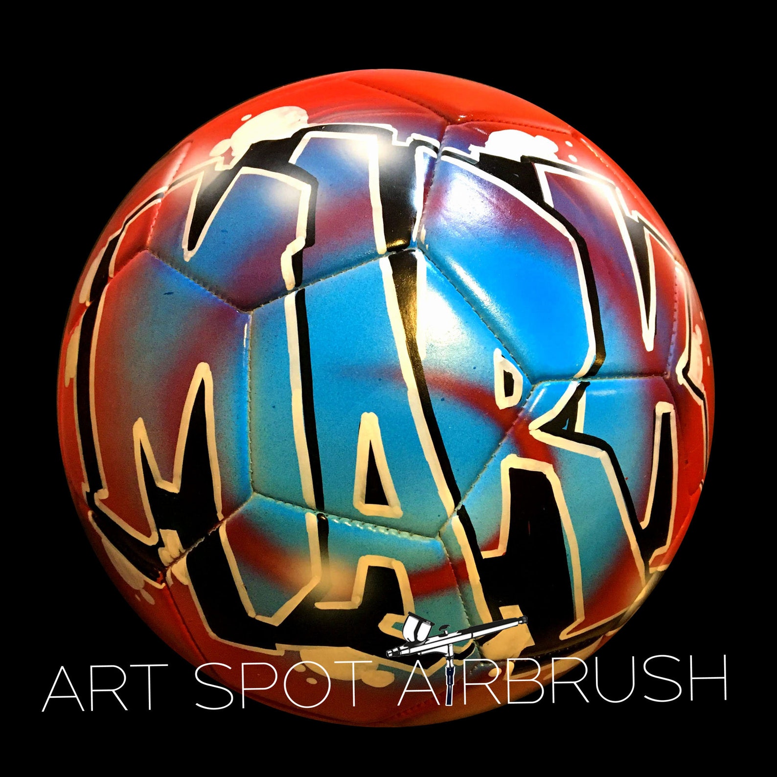 Personalized Soccer Ball Custom Painted Ball Unique Gift Etsy