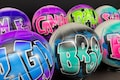 Custom Volleyball Ball: Hand Painted Name in Team Colors