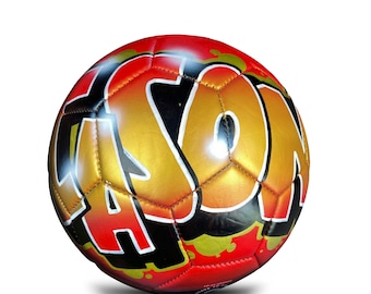 Soccer Ball Customized Airbrush Ball Unique Sports Gift for Coach Player Team  Mom Party Favors Centerpiece Table Decor