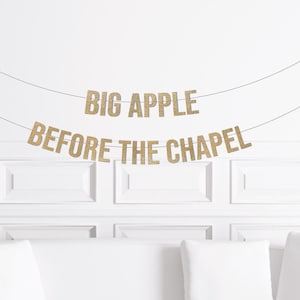 New York  Bachelorette Party Banner Destination | Big Apple Before The Chapel Decorations, Bach Party Supplies, NYC