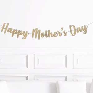 Happy Mother&#39;s Day Banner, Mother&#39;s Day Decorations, Mothers Day Decor, Happy Mother&#39;s Day Sign, Garland Mom, Mommy