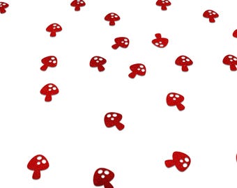 Mushroom Confetti, Toadstool Party , Table Decorations, Enchanted Fourest Birthday Decorations, Enchanted Forest Decor, Woodland Fairy