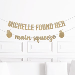 Lemon Themed Bridal Shower Decor, She Found Her Main Squeeze Banner, Engagement Party Decorations Bachelorette, Theme Lemonade, Party
