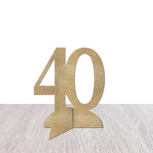 40th Birthday Decorations, 40 Table Decor, Forty Centerpiece, Tabletop Decoration, Table Sign, Fortieth Anniversary Party Supplies Fourty