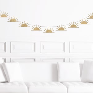 Boho Sun Birthday Garland, First Trip Around The Sun Decorations, Sunshine Birthday Decor, 1st Birthday Sun Theme Party Supplies