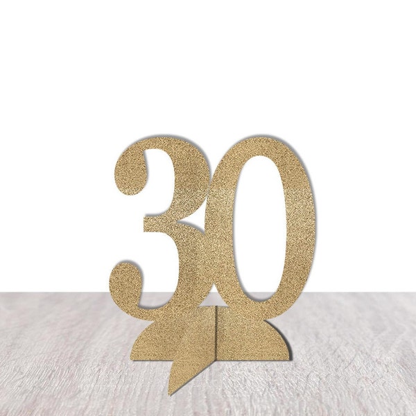 30th Birthday Decorations, 30 Table Decor, Thirty Centerpiece, Tabletop Decoration, Table Sign, Thirtieth Anniversary Party Supplies