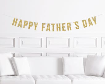 Father's Day Decorations Happy Father's Day Banner Sign for Dad