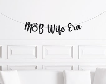 Mob Wife Aesthetic Bachelorette Party Decorations, Mob Wife Era Bach Party Banner, Party Decor, Theme Themed, Leopard Print, Champagne